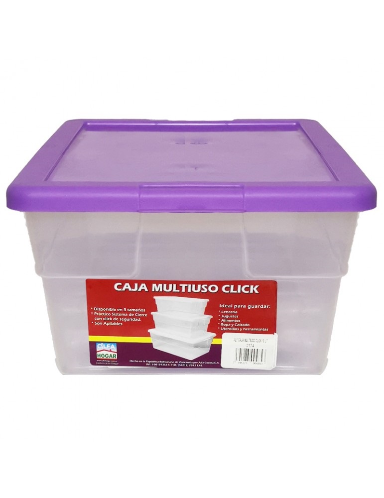 CAJA MULTIUSO CLICK ALFA HOGAR 10LT 2174