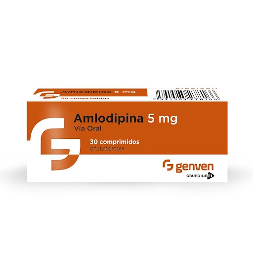 AMLODIPINA 5MG X 30COMPRIMIDOS GENVEN