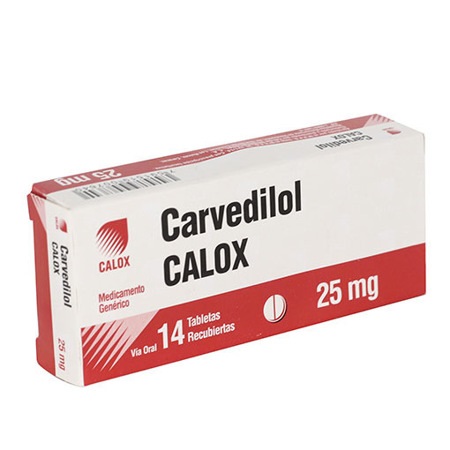 CARVEDILOL 25MG X 14TAB CALOX