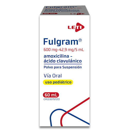 FULGRAM 600MG 42,9MG/5ML X 60ML AC CLAV AMOX LETI