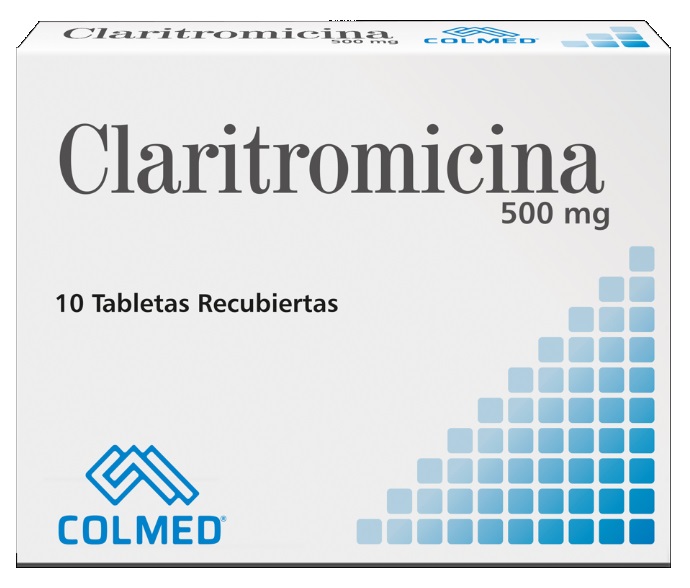 CLARITROMICINA 500MG X 10TAB COLMED