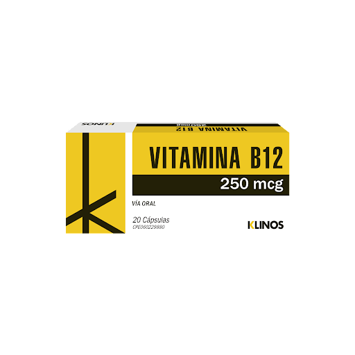 VITAMINA B12 250MCG X 20TAB KLINOS