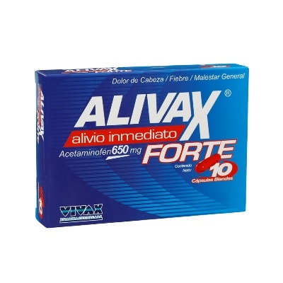 ALIVAX FORTE 650 MG X 10 CAPS VIVAX