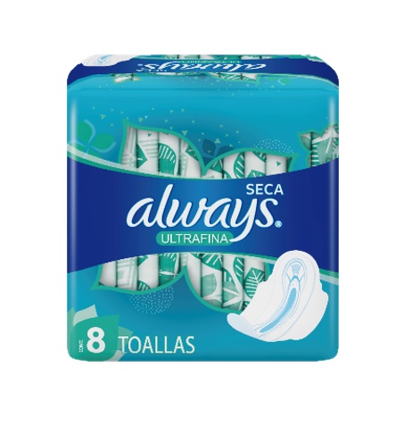 TOALLA SANIT ALWAYS 8UND ACTIVE ULTRA
