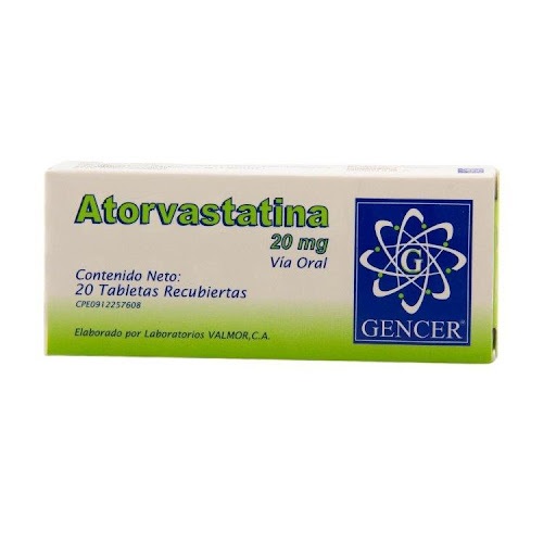 ATORVASTATINA 20MG X 20TAB GENCER