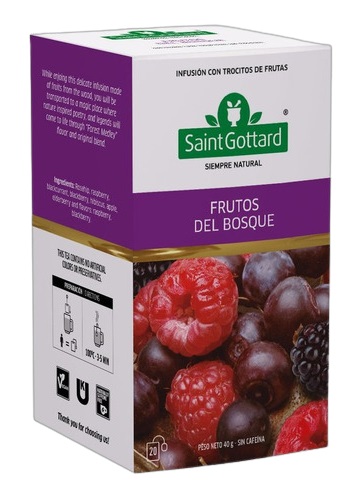 TE SAINTGOTTARD 40GR FRUTOS DEL BOSQUE