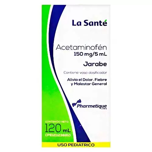 ACETAMINOFEN PED 150MG/5ML X 120ML LA SANTE