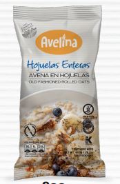 AVENA AVELINA 800GR HOJUELAS ENTERAS