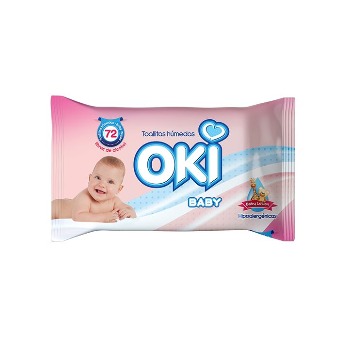 TOALLAS HUMEDAS OKI 50UNID BABY LOTION
