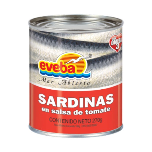 SARDINA EVEBA 270GR SALSA DE TOMATE
