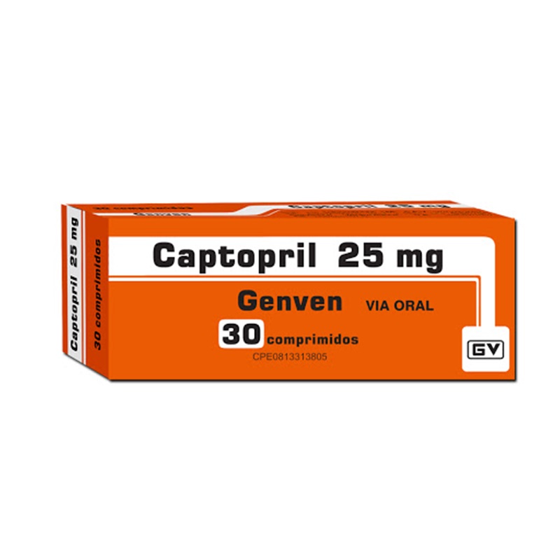 CAPTOPRIL 25MG X 30TAB GENVEN