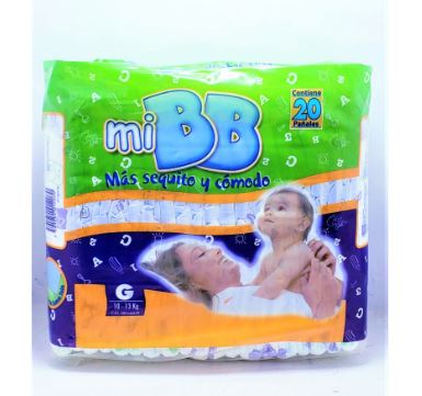 PAÑALES MI BB G 20UND