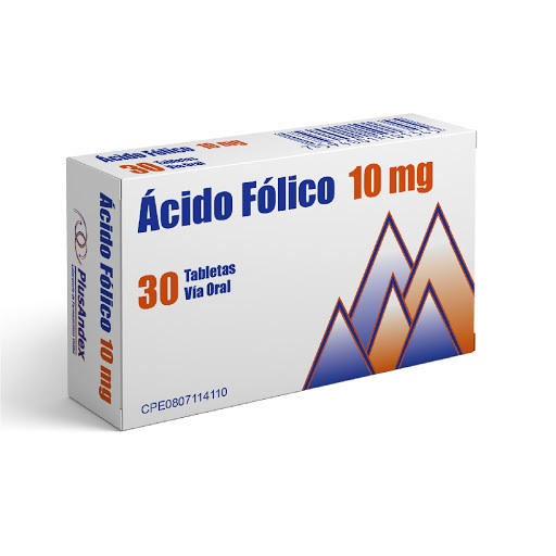 ACIDO FOLICO 10MG X 30TAB PLUSANDEX