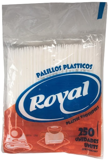 PALILLOS PLASTICOS ROYAL 250UNID