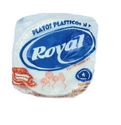 PLATOS ROYAL NRO 7 X 6 UND LISO