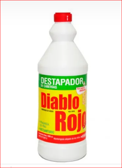 DESTAPA CANERIA DIABLO ROJO 1LT PINO