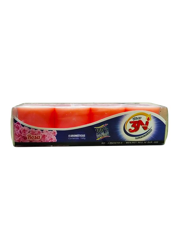 LAMPARITA PAQ ACETATO 3N 24X4 ROSA