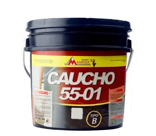PINTURA CAUCHO BCO 5501  TOBO 4 GAL.