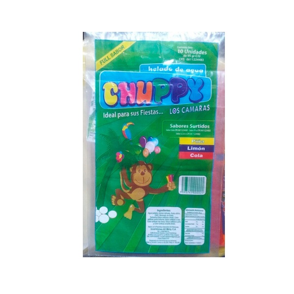 HELADOS CHUPPY LOS CAMARAS 10 UDS