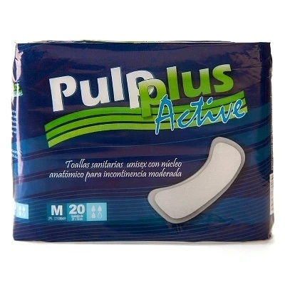 TOALLA SANIT PULPLUS 20UND ACTIVE M INCONT