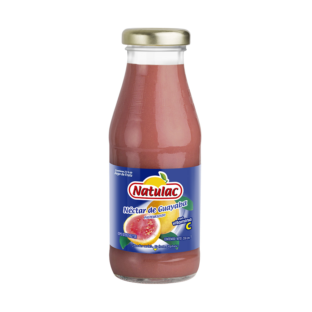 JUGO NATULAC 250ML GUAYABA BOTELLA