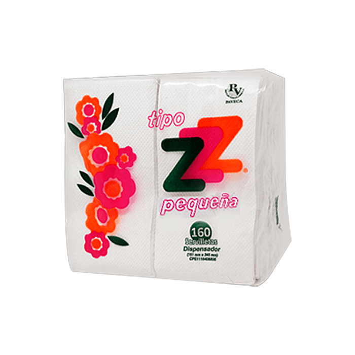 SERVILLETAS Z PAVECA  160 PEQUEÑA