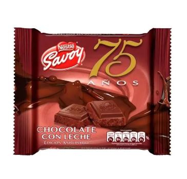 CHOCOLATE 75 ANIV 100GR LECHE***