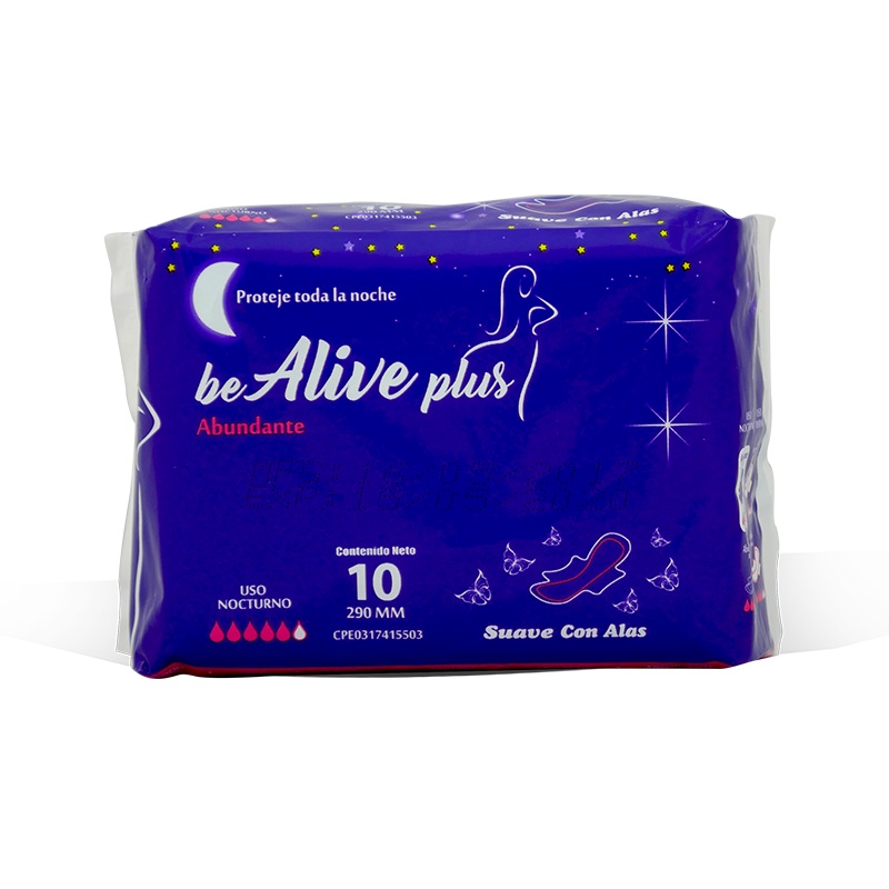 TOALLAS CLINIC BE ALIVE PLUS X10UND ABUN