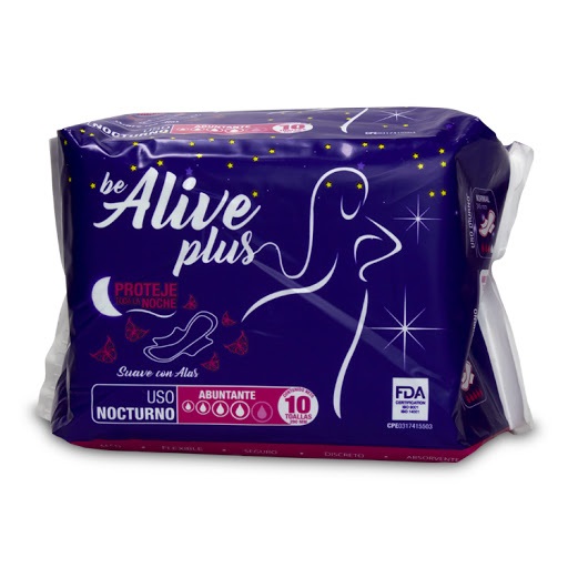 TOALLA SANIT ALIVE PLUS 10UND EXTR ABUND