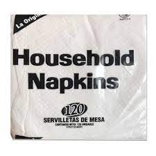 SERVILLETAS HOUSEHOLD NAPKINS X 120SERV