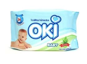 TOALLAS HUMEDAS OKI 24UNID ALOE