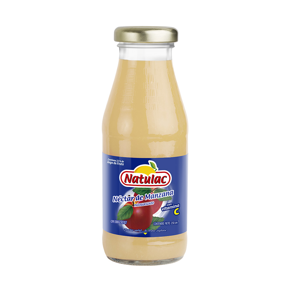 JUGO NATULAC 250ML MANZANA BOTELLA