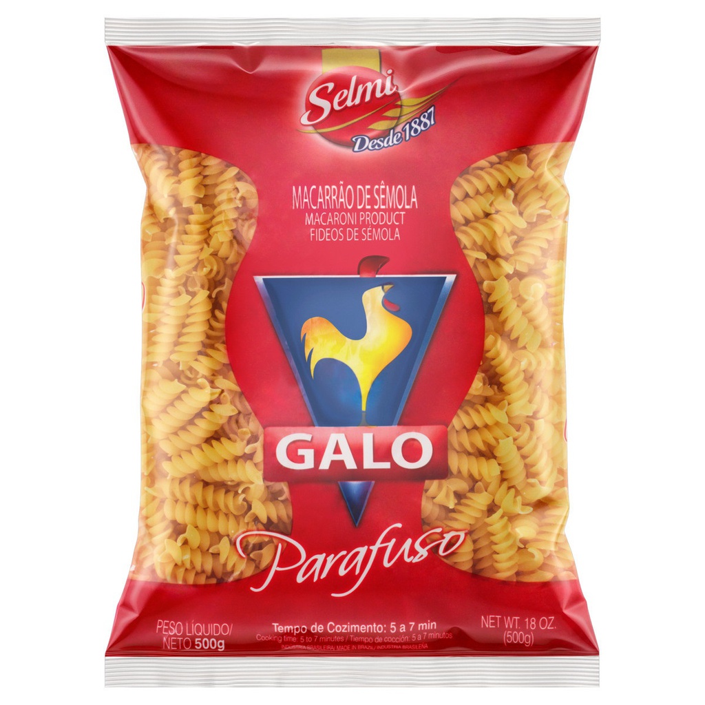 PASTA GALO 500GR PARAFUSO