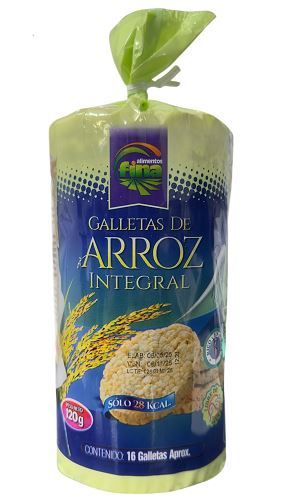 GALLETAS DE ARROZ FINA ARROZ 120GR INTG BIO
