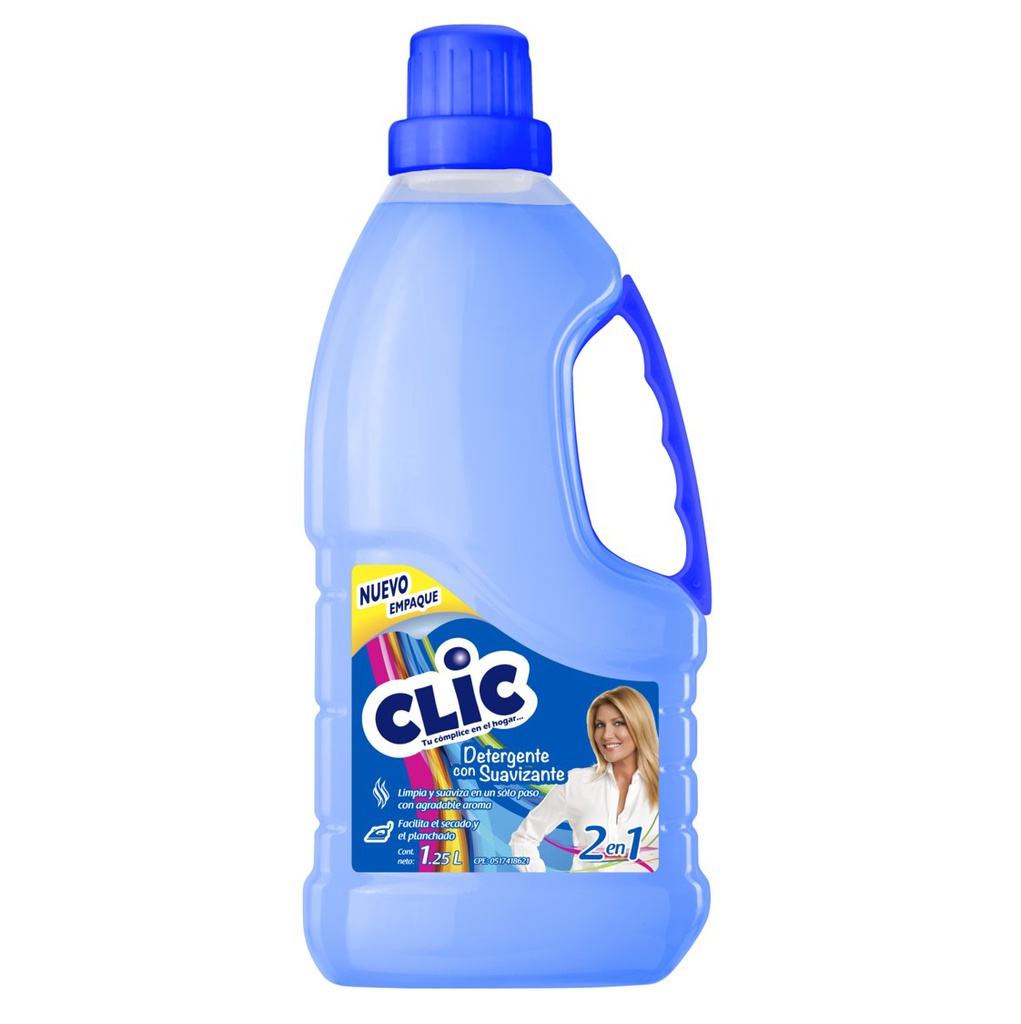 DETERGENTE CLIC 1,25LT SUAVIZANTE LIQ