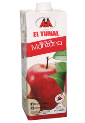 JUGO EL TUNAL 1LT MANZANA UHT