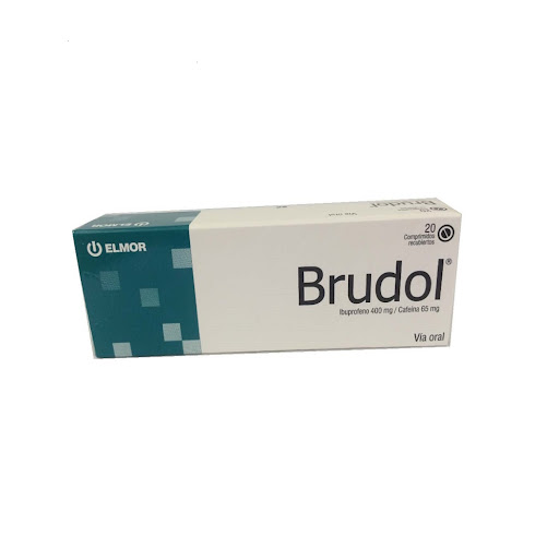 BRUDOL 400MG/65MG X 20CAPS IBUP CAF ELMOR