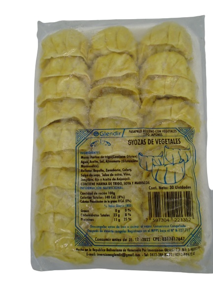 GYOSAS DE VEGETALES GLENDYR 30 UNID