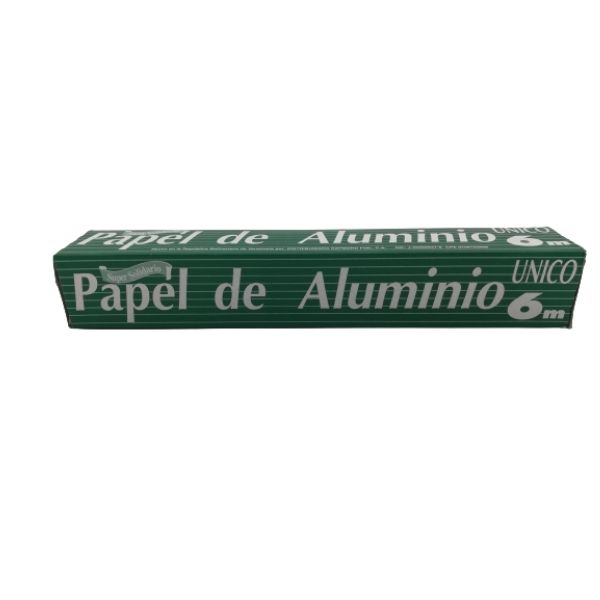 PAPEL ALUMINIO UNICO 6MTS