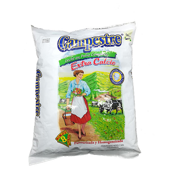 LECHE CAMPESTRE 1KG COMPLETA EXT CALCIO