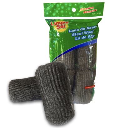 ESPONJA LIMPIA SOL 4UND LANA DE ACERO