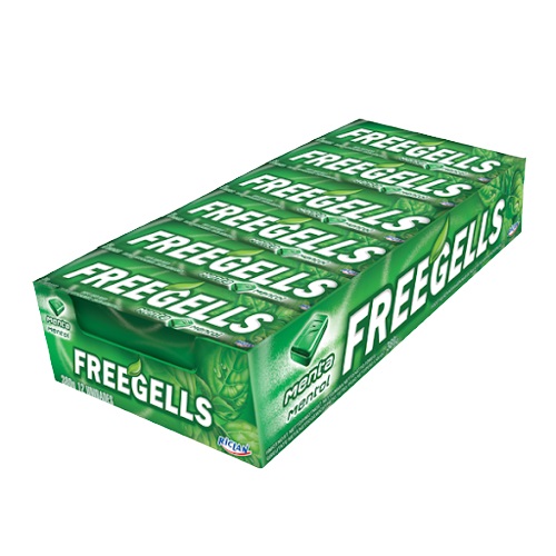 CARAMELOS FREEGELLS MENTA VERDE 12UND