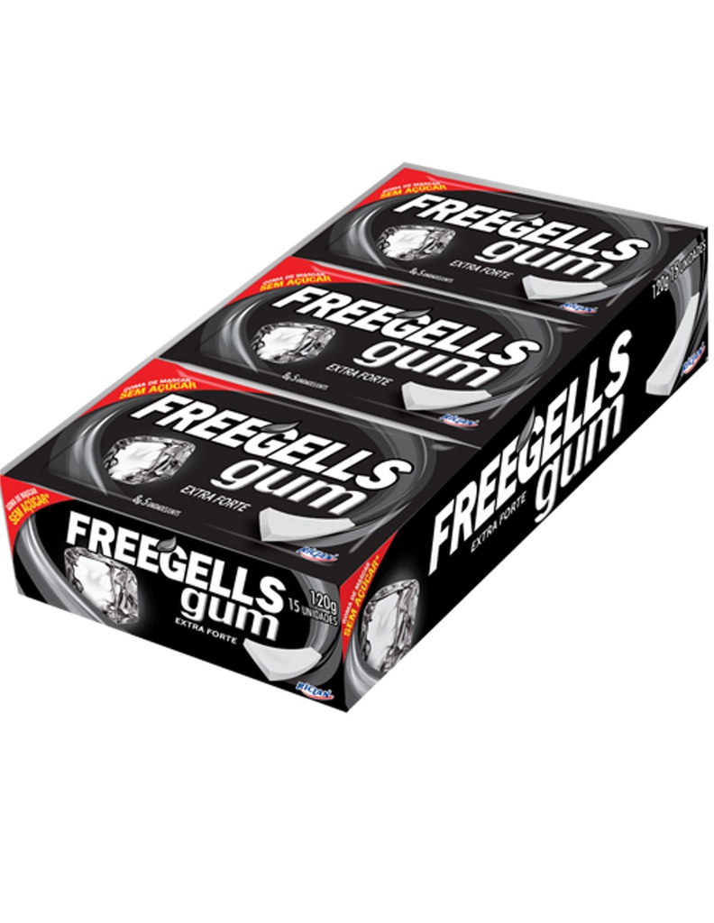 CHICLETS FREEGELLS X 15UND EXTRAFUERTE