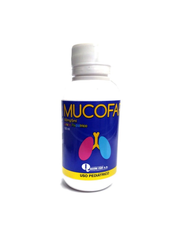 MUCOFAR  PEDIATRICO 100MG/5ML X 120ML QUIMFAR