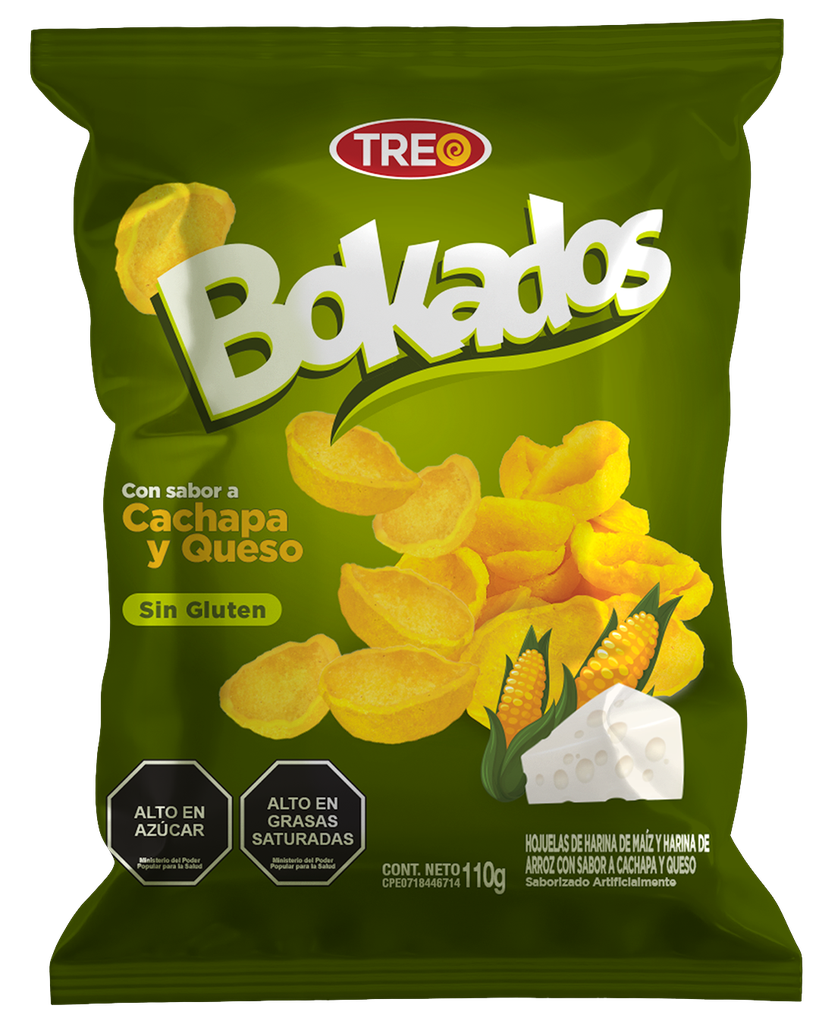 CACHAPA QUESO BOKADOS TREO 110GR SNACK