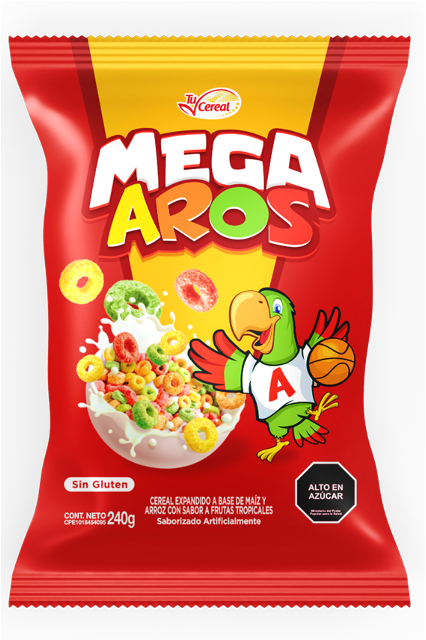 CEREAL MEGA AROS 240GRS FRUTAS