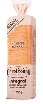 PAN SANDWICH CRUSTISSIMO 1250GR INTEGRAL AF