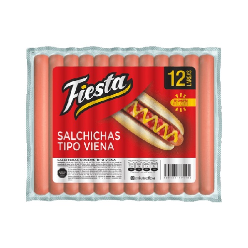 SALCHICHAS FIESTA 450GR VIENA LARGA