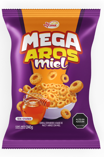 CEREAL MEGA AROS 240GRS MIEL