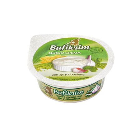 QUESO CREMA CIBULETTE Y AJO BUFIKRIM 250